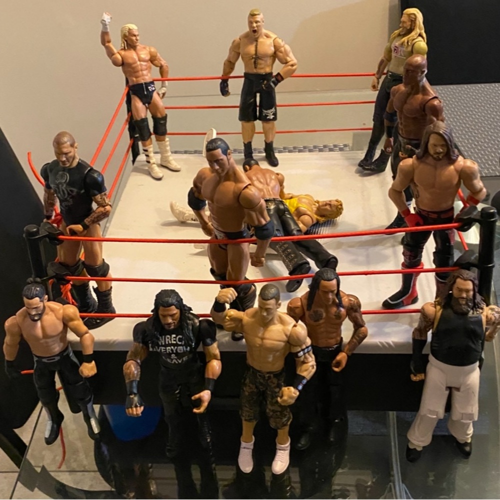 Wrestling Action Figures with Ring